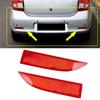 1 Pair Rear Bumper Reflectors Left and Right Red Lens Reflective Strips For Dacia Logan Sandero 2012-2016 265659019R 265600427R