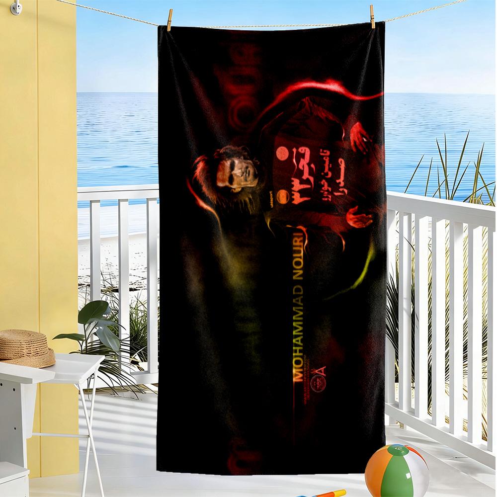 Barcelona's Messi Action Beach Towel Quick-Dry Soft Microfiber Comfortable Lightweight