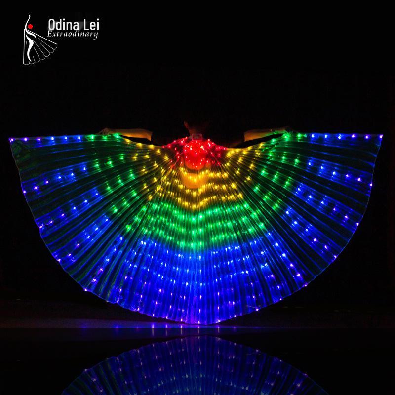 LED Luminous Angel Wings for Belly Dance and Nightclub Performance