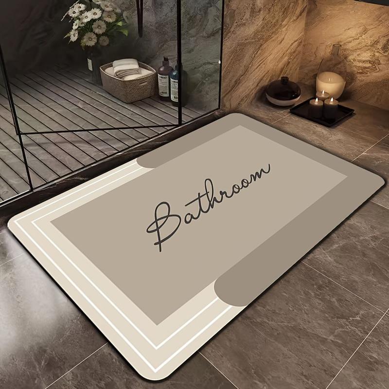 

Minimalist Bathroom Diatomaceous Earth Carpet Quick Suction Anti Slip Shower Room Dry Area Entrance Floor Mat 40X60CM(1.3X2FT