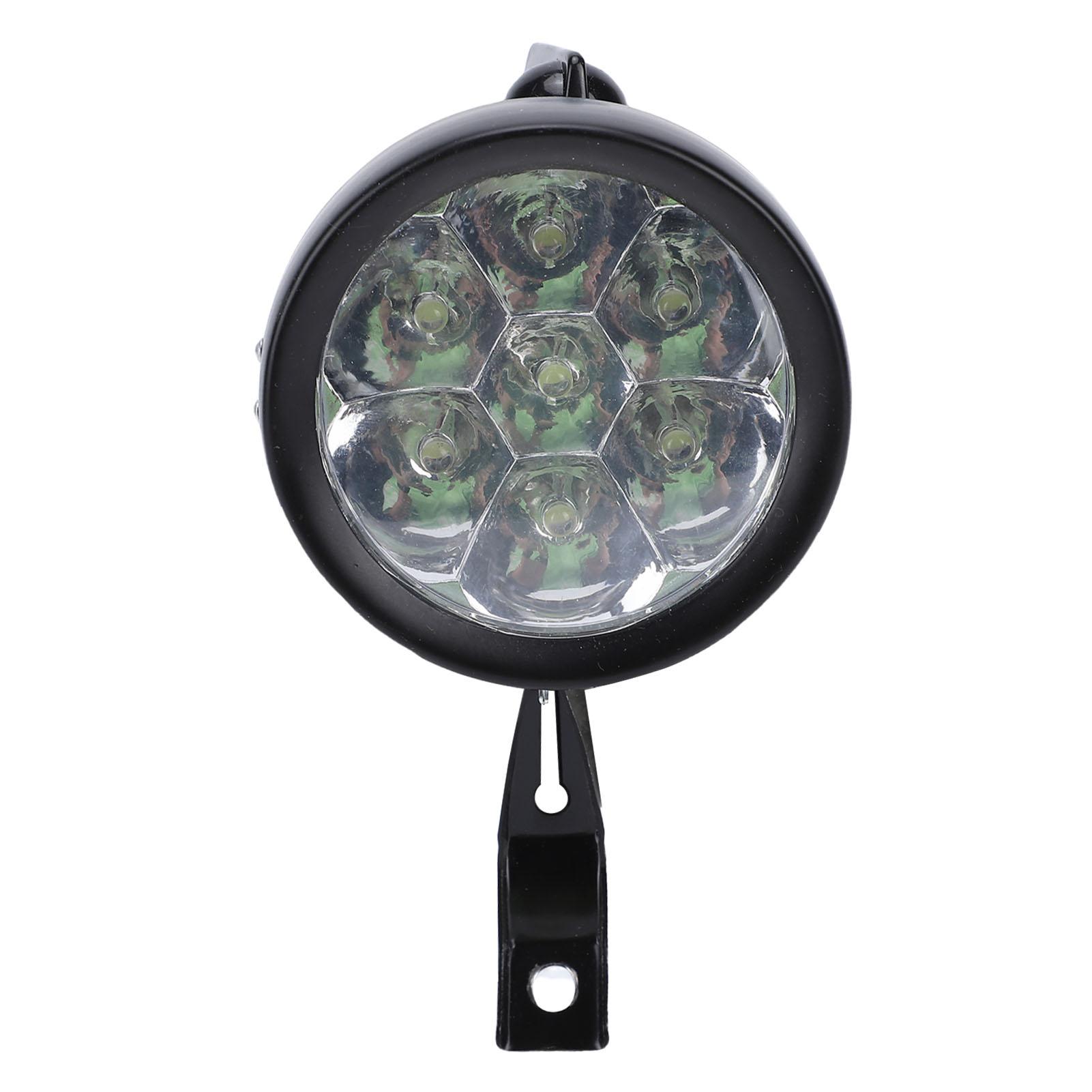 

Vintage Front Light Retro Bike Front Lamp 6 LED Headlight with Bracket for Night Riding Cycling