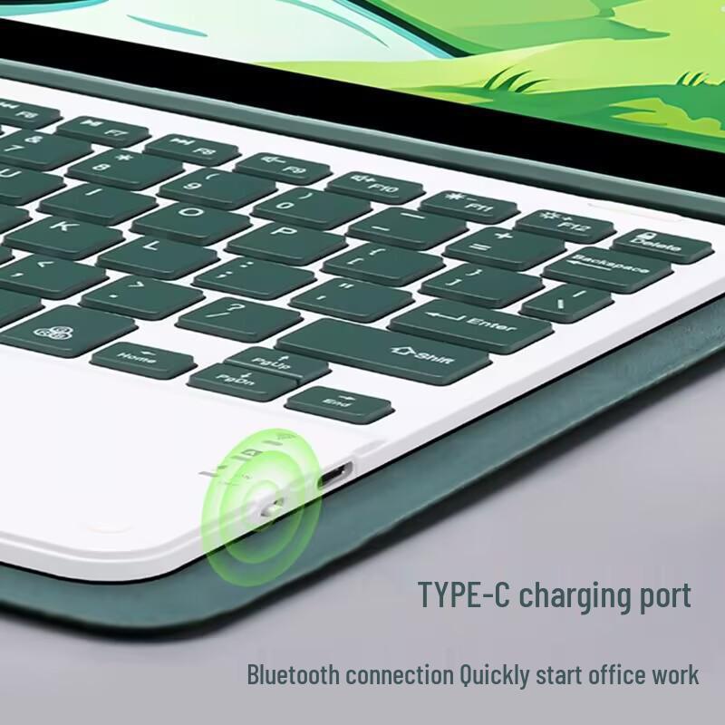 Compatible Bluetooth Keyboard Case for Honor Tablet X8a/X9 DNL-W09/Matepad SE 11 with Pen Slot