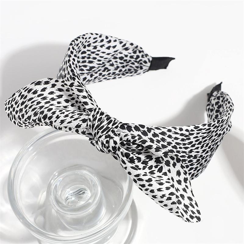 Pretty Floral Print Satin Cloth Knotted Headbands for Women Girls Daily Shopping Party Holiday Head Hoop Accessories