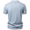 Men's Contrast Trim Short Sleeve Knit Polo Shirt