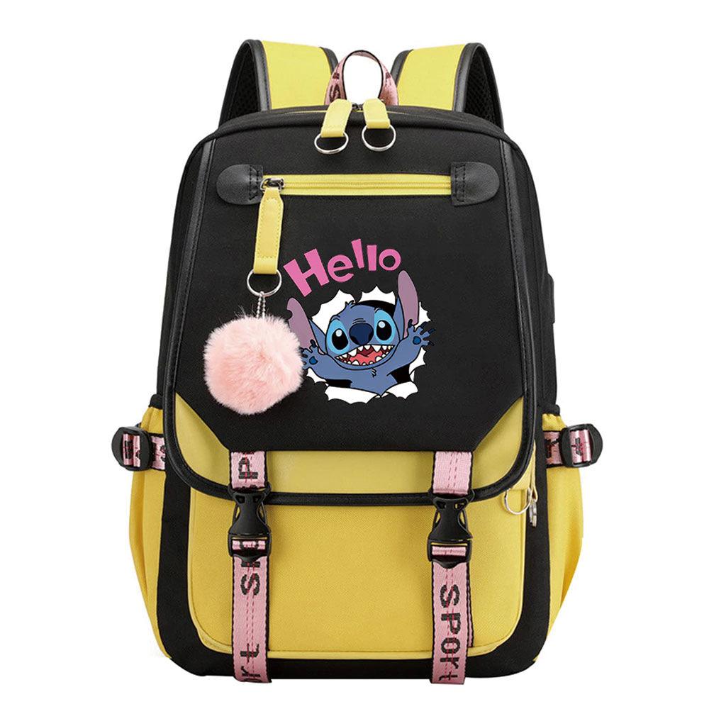 Multi-Color Thickened Schoolbag Student Backpack Usb Backpack Men S And Women S Sports Bag Backpack
