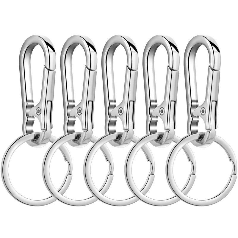 Metall Karabiner Clip Schlüsselanhänger Karabiner Form Schlüsselanhänger Schlüsselanhänger Ring Clip Halter Organizer für Zuhause Auto Schlüssel Schlüssel Finder Damen Herren
