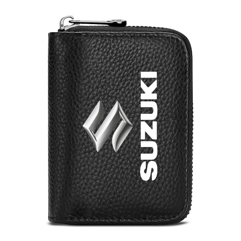 Echtes Leder Auto Führerschein, Personalausweis, Bankkartenetui Für Suzuki GSR GSR750 GSR600 SV 650 Swift Jimny Grand Vitara Samurai Spacia Liana