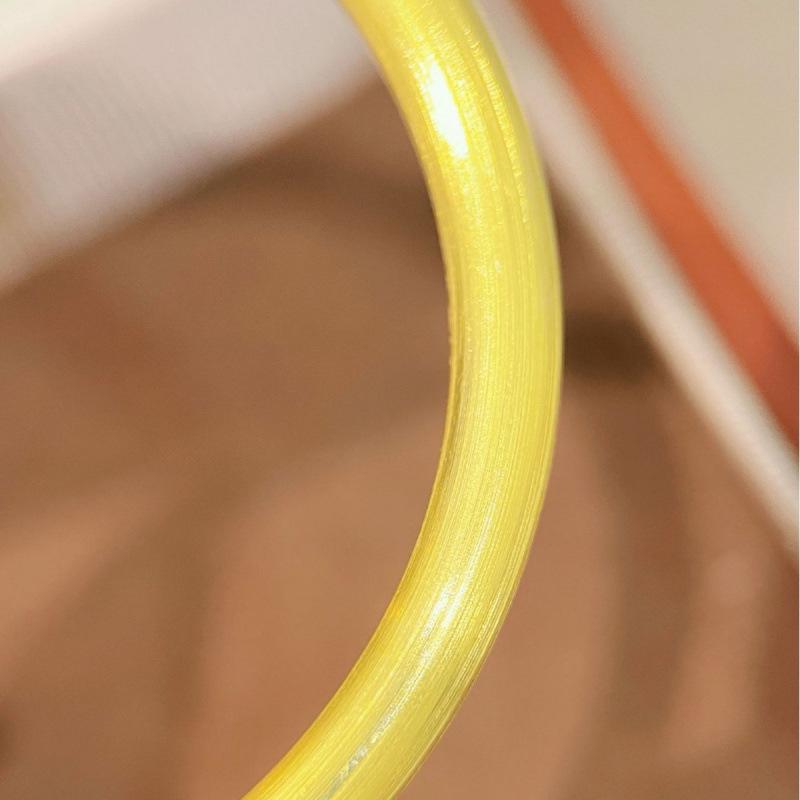 Ancient Full Circle Brushed Solid Bracelet 24K Real Gold Electroplated Silk Bracelet, National Style Plain Ring Jewelry.