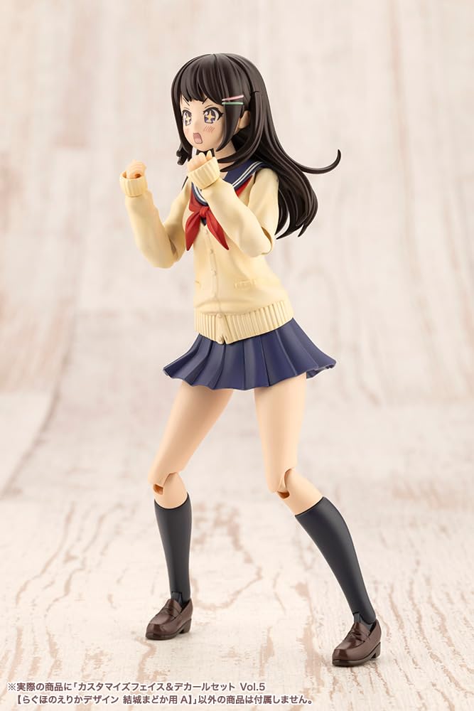 Kotobukiya "Sousai Shojo Teien" Customized Face & Decal Set Vol. 5 [Raghono Erika Design for Madoka Yuki A] Approximately 18mm Tall 1/10 Scale