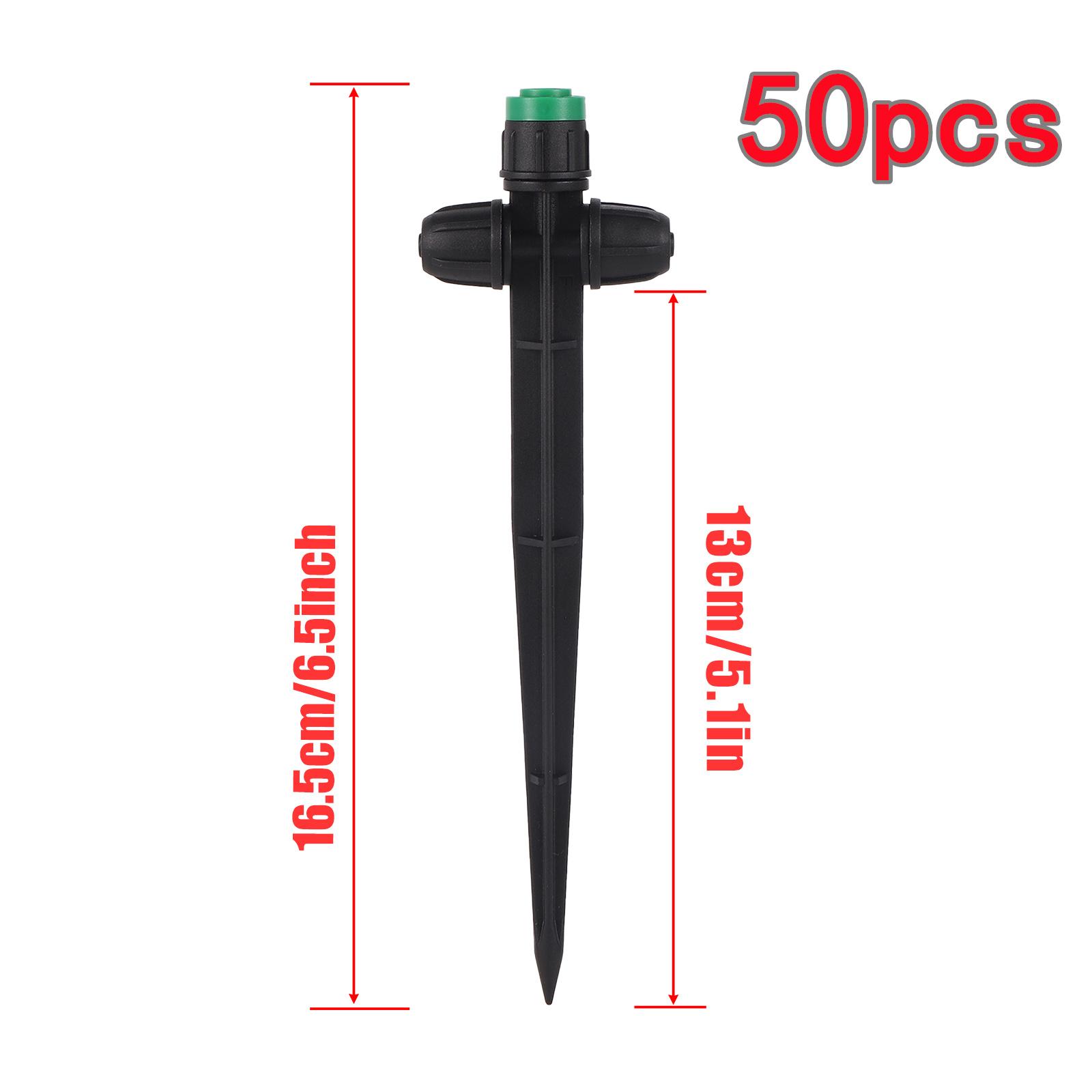 

5/50 шт. универсальный разбрызгиватель с регулируемым расходом на 360°, насадка с шипами, садовая теплица, газон, балкон, цветок, поливочный излучатель зелёный