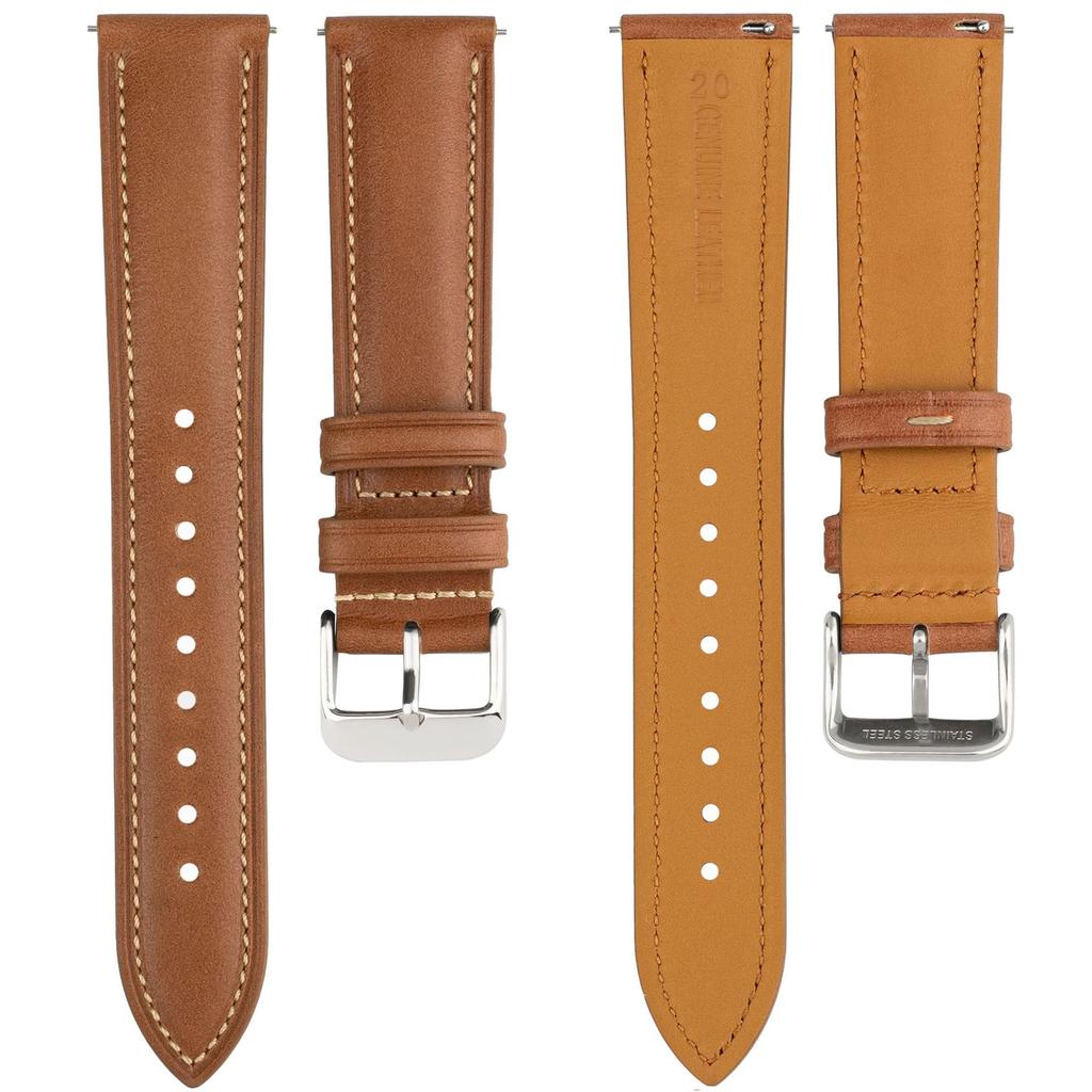 Quick Release Oil Wax Genuine Leather Watch Strap Replacement for Huawei Watch GT 2 GT 3 GT 4 GT 5 Watch 3 Pro Smart Watch