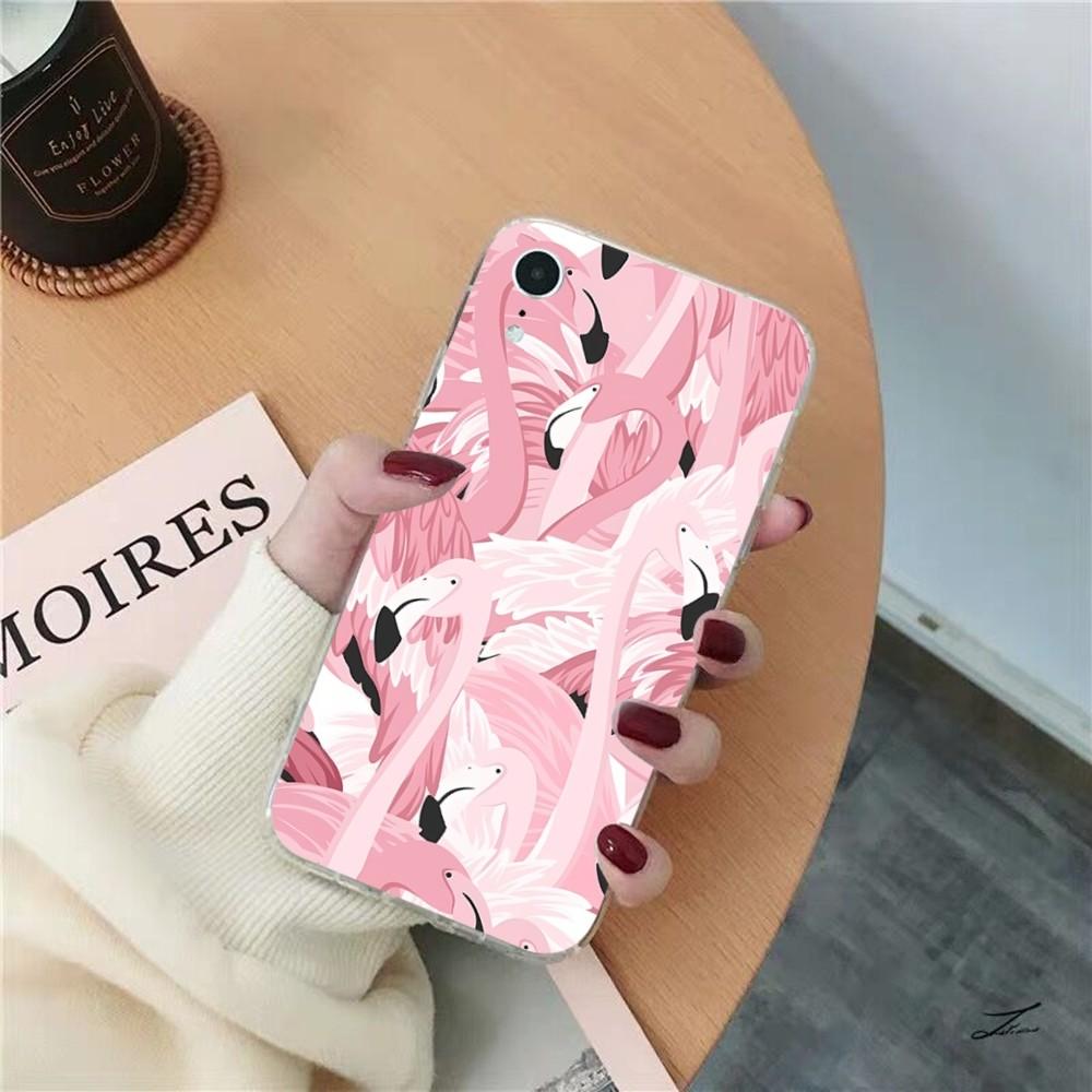 Fashion Flamingo Phone Case For IPhone 15 8 7 6 6S Plus X SE 2020 XR XS 14 11 12 13 Mini Pro Max Mobile Case