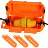 orange  Extension Cord Safety Cover with Waterproof Seal, Weatherproof Electrical Connection Box to Protect Outdoor Outlet, Plug
