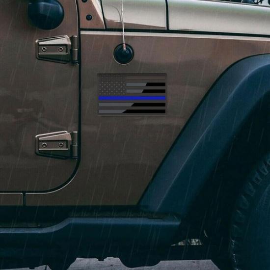 2pcs Car Truck Metal USA American Flag Sticker Decal Body Emblem Accessories