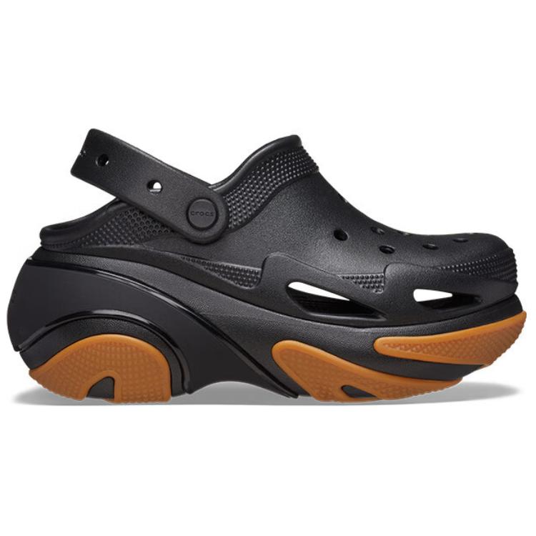 Crocs EVA Fashion Comfortable 6.9cm Clogs Unisex Black