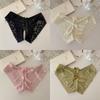 Hollow Bow Mesh Lace Panties Floral Lace Underpants See-through Thong Underwear for Women  Hotel