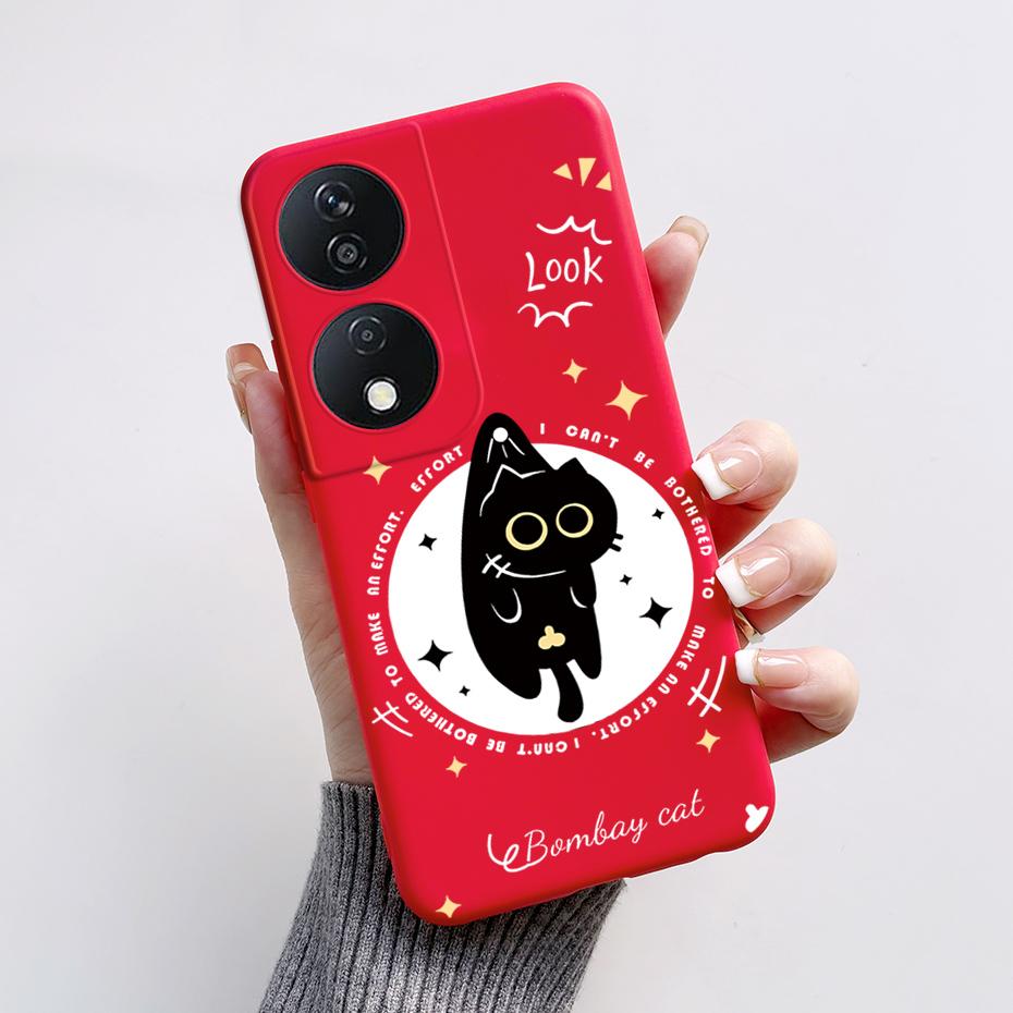 For Honor 90 Smart Case Cute Rabbit Panda Soft Silicone Back Cover For Honor 90 Smart 90Smart CLK-NX1 CLK-NX3 Phone Case Coque