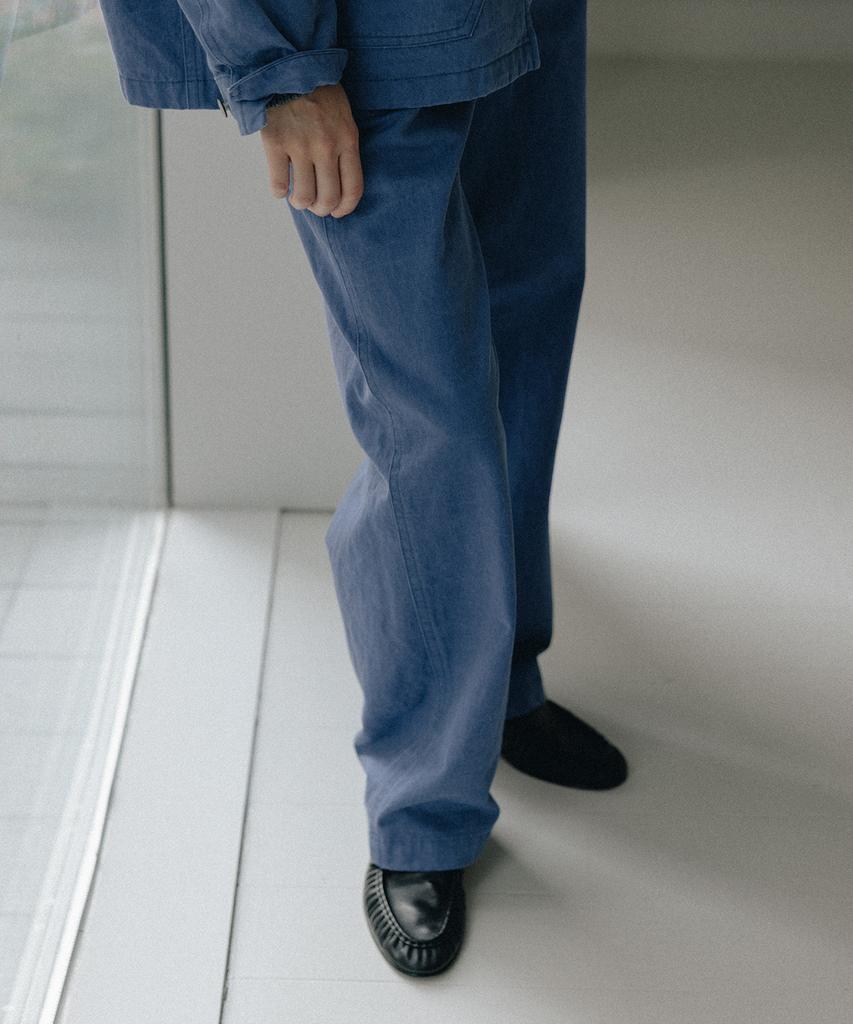 Beullaengkeulumumeon (Her) Workers Pants_Washed Blue