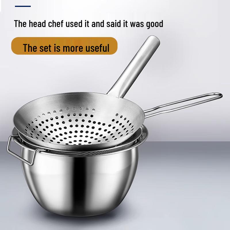 Van Gogh Stainless Steel Oil Pot with Lid and Filter