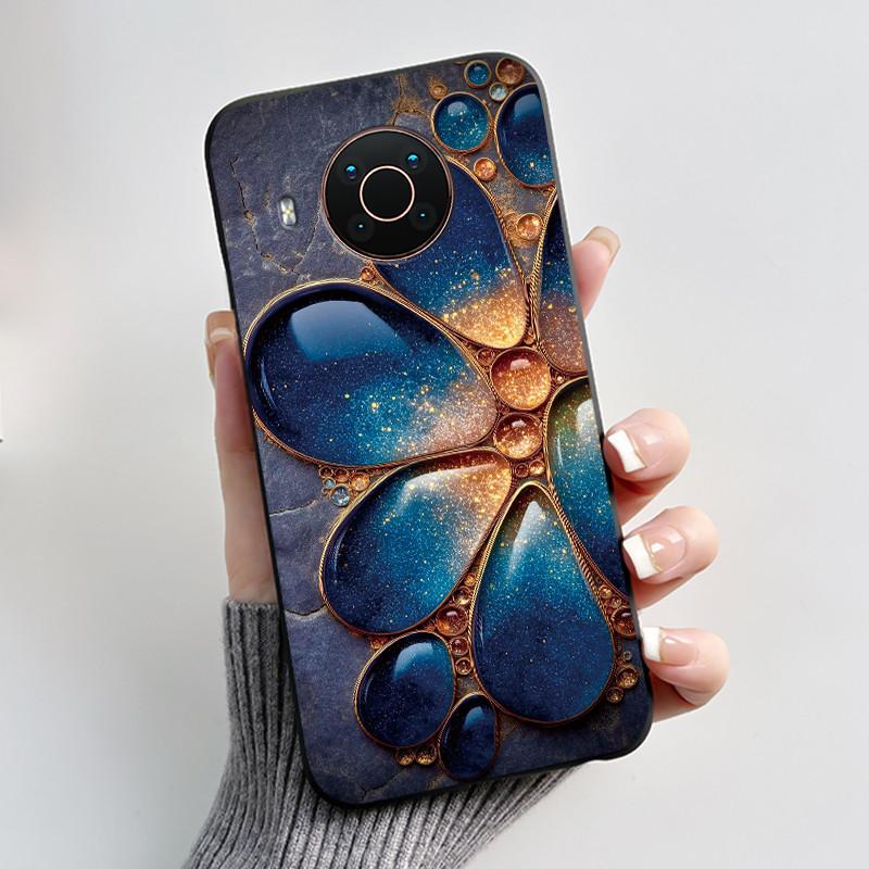 Custodia Per Nokia X10 X20 X100 Custodia per Telefono Nera Opaca Morbida TPU Copertura Protettiva Integrale Estetica Lusso Carina Cool Ragazzi Ragazze Guscio