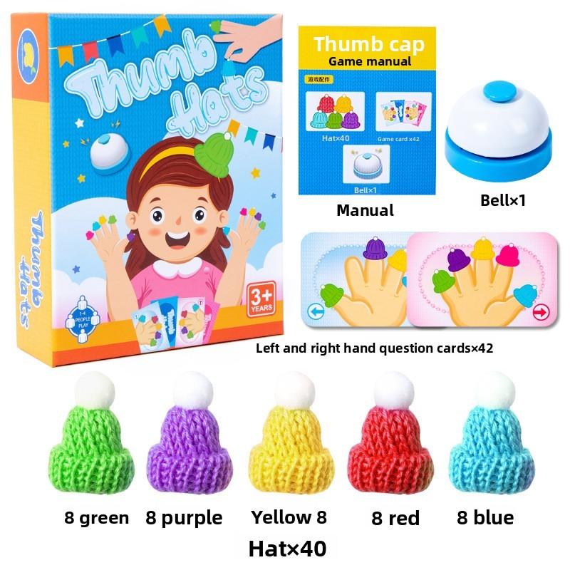 

Thumb Left Hats Right Hand Training Toy Kids Early Education Cognition Color