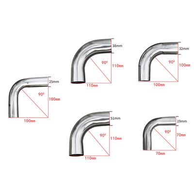 Stainless Steel Elbow 90 Degree Mandrel Bend Tube Polished Pipe Welding Elbow Pipe 19/25/32/38/51mm Hot Sale