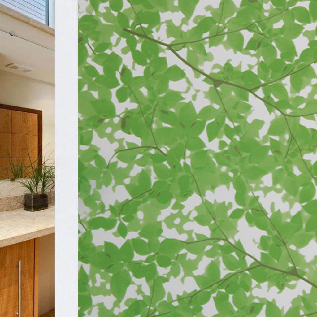 Vinduspersonvernfilm Glassvindusfilm Avtakbar Vinyl Dørvindusdeksler UV-blokkerende Selvklebende Klistremerke for Hjemmedekor