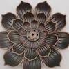 1Pcalloy Incense Burner Stick Holder Buddhism Lotus Line Incense Plate Sandalwood Coil Base Temples Yoga Studios Home Decoration