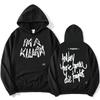 Som Killah Lady Gaga Mikiny Módne Mikiny s Dlhým Rukávom Zimné Jesenné Fleecové Dámske Pulóvre Vrecko Dámska Mikina