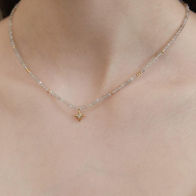 

TATIANA Supernova Bead Necklace NZ2436 GREY