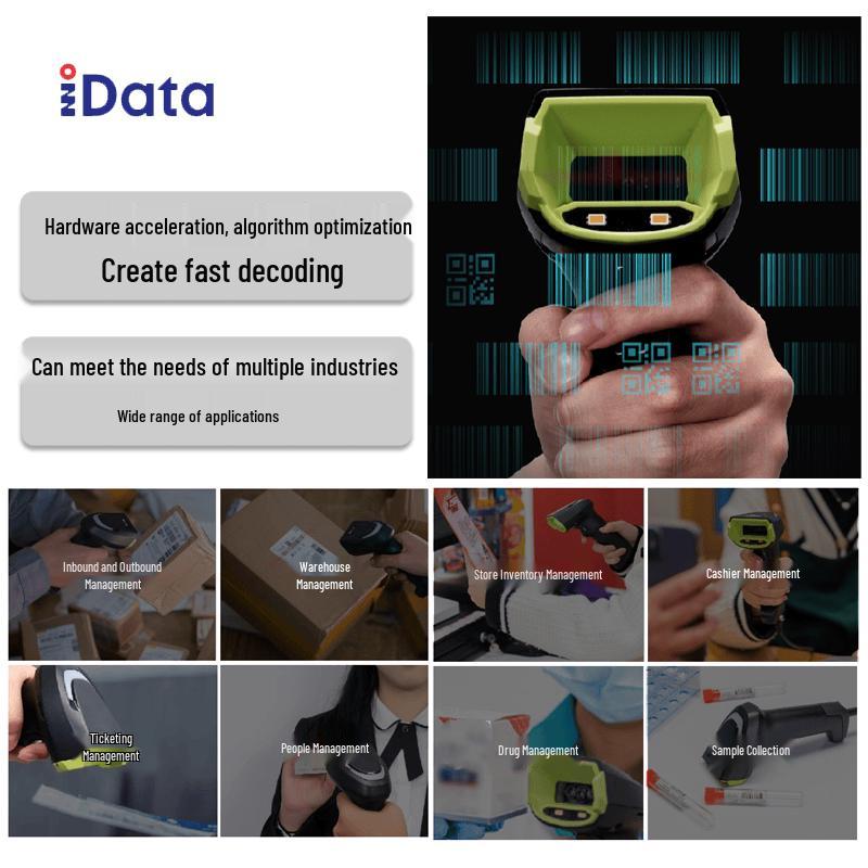 iData J15 2D Wireless Bluetooth Barcode Scanner