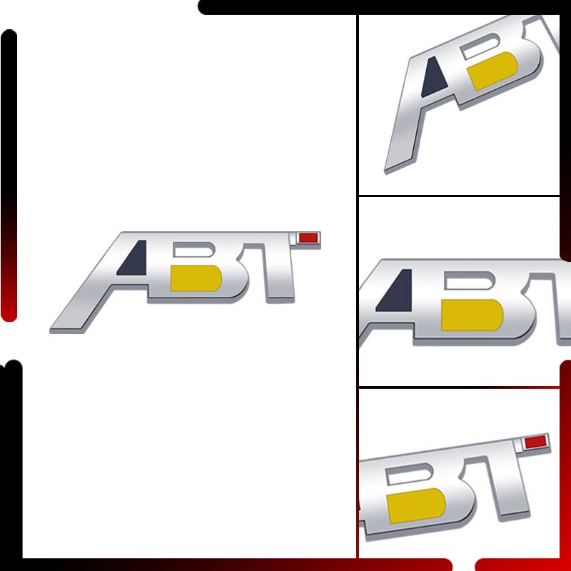 Metal Car Body ABT Sportsline Grille Emblem Badge 3D Sticker Tail Decals For Seat S3 S4 S5 S6 Q3 Q5 Q7 Golf MK 2 3 4 5 6 7