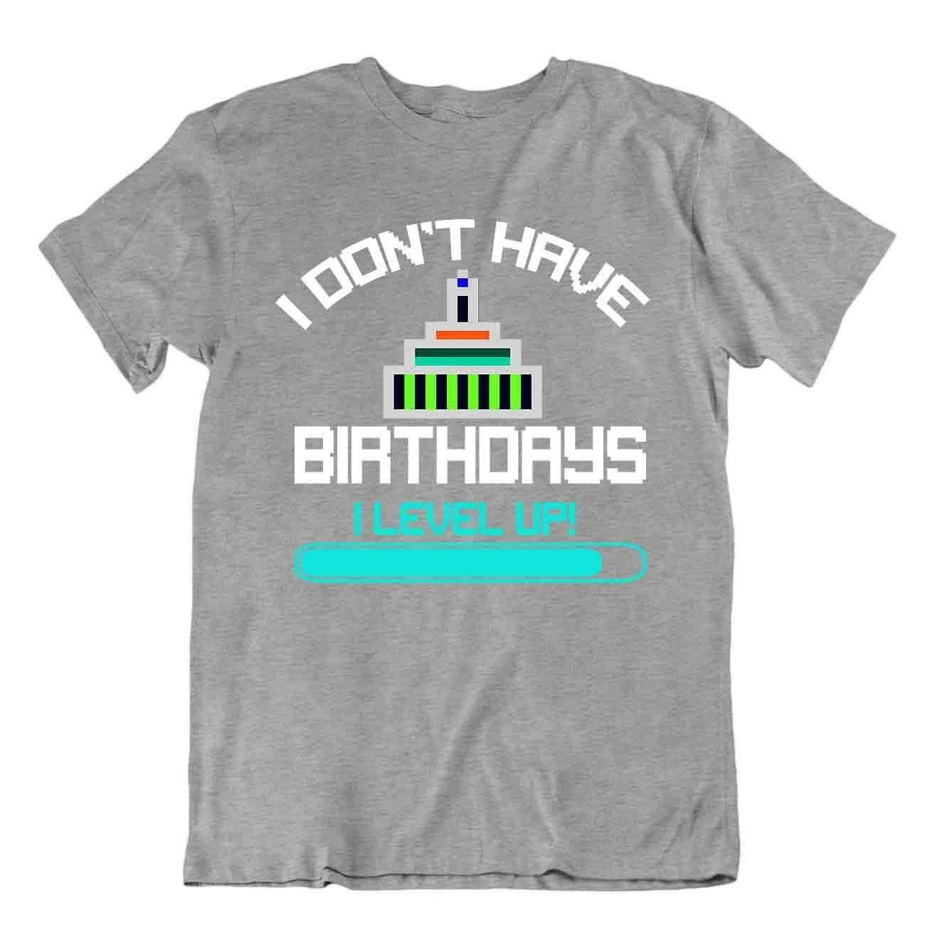 Gamer Birthdays Tshirt Level Up Shirt Born Gamer Tee M