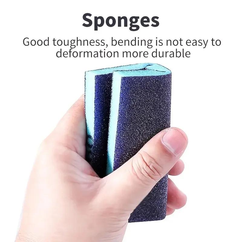 5/6pcs Sanding Sponge Set Coarse/Medium/Fine Grit Washable Reusable Sandpaper Blocks for Polishing Metal Wood Glass