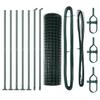 VidaXL Clôture Euro avec 7 poteaux flangés 0.8x10 m en acier galvanisé 3350835