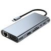 11-in-1 Type-C Docking Station: Multi-functional Laptop and Pad Hub with Network Card Converter