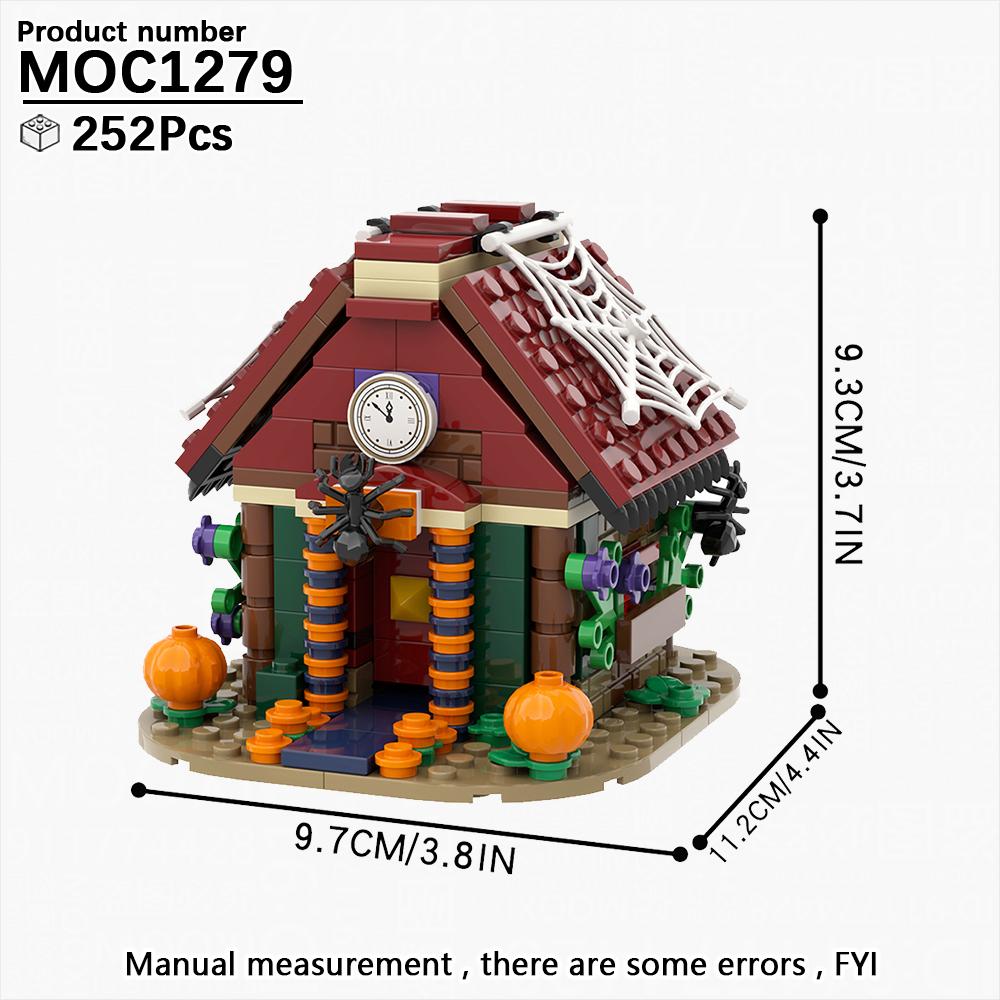 Skräckfilmsfigur Modell Byggklossar Set Halloweenfestival Serie Spöknatt Brickheadz Leksaker för Barn Vuxna Jul