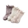 [Kufu] Made In Japan Newborn Socks, Cable Knitted High Socks, 3 Pairs, 7-9cm (Kufuu) Baby Socks