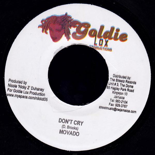 7inch Record MAVADO / TYRICAL - Don't Cry / Never Dis NONE Goldie Lox Prod 2007 Jamaica Reggae, Ska & Dub Used