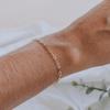 CARLIDANA Fashion Stainless Steel Gold Plated Paper Clip Bracelets Women Men Cuban Link Mesh Chain Bracelet Simple Jewelry
