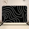 Zebra-stripe Floor Mat Bathroom Mat Kids Room Bedroom Decoration Balcony Anti-Slip Doormat Living Room Bedside Area Rugs