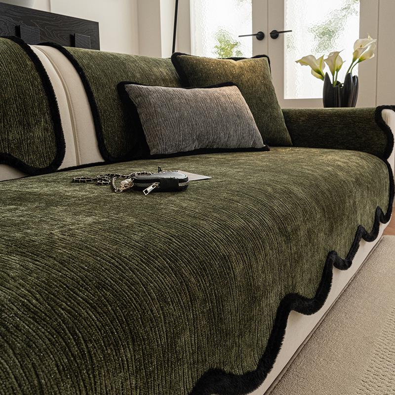 2025 Luxe Non-Slip Chenille Sofa Cover: Thick, High-End, One-Piece Design