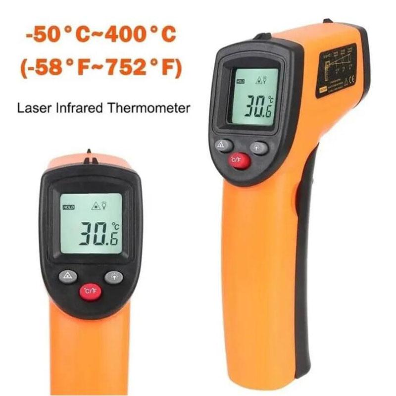 Non-Contact Digital Laser Grip Infrared Thermometer Temperature -58F-716F(-50C-380C), Digital Instant Read Meat Thermomete