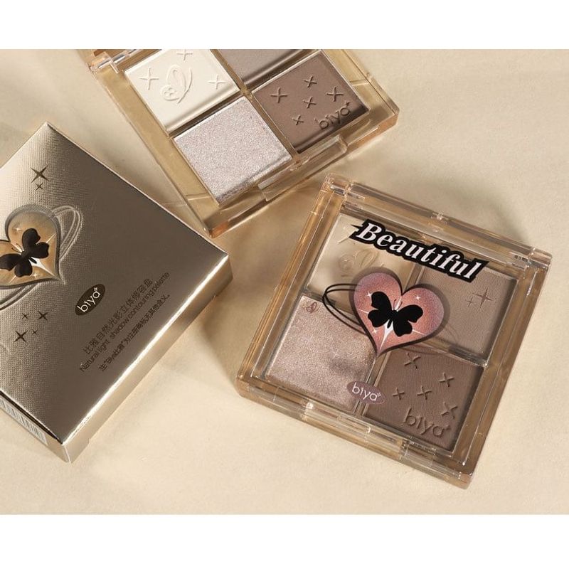 Biya - Natural Shaping 3D Highlight & Contouring Palette - 2 Types