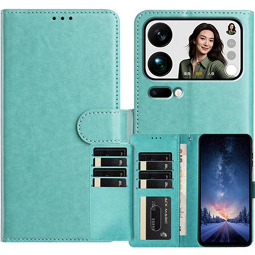 For Xiaomi 17 Pro Max Wallet Phone Case Stand PU Leather Folio Flip Cover with 8 Card Slot