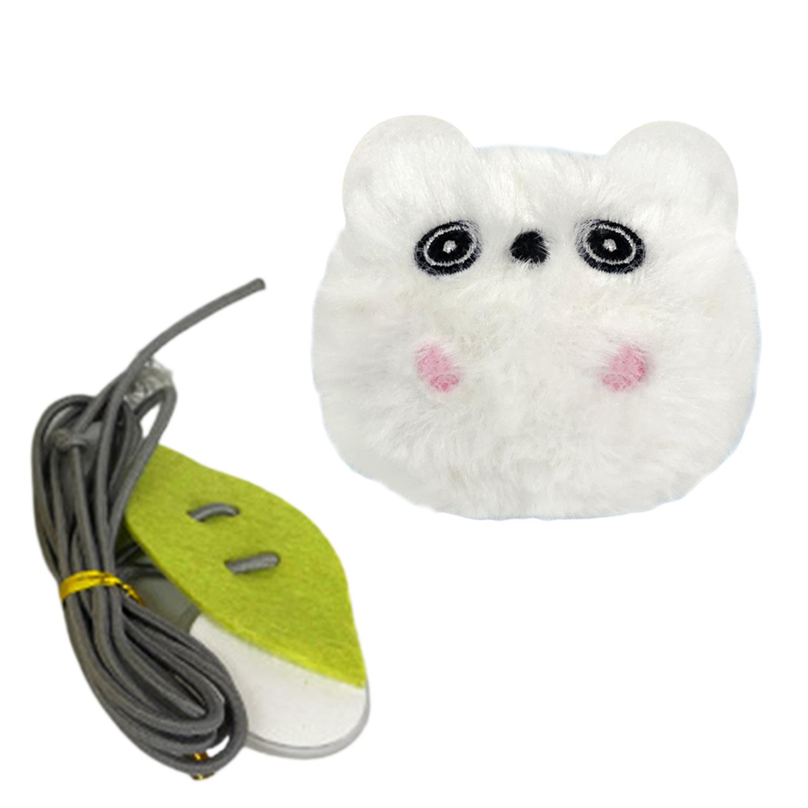 

Интерактивная игрушка для кошек, электронная пищащая игрушка для кошек, плюшевая игрушка для кошек, для дома, подвесная игрушка для упражнений для кошек белый