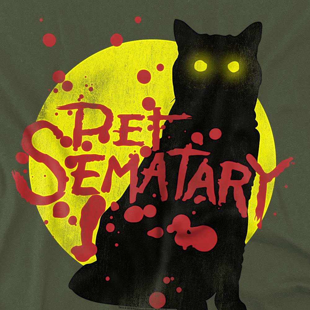 Pet Sematary Mens Graphic Cat T-Shirt