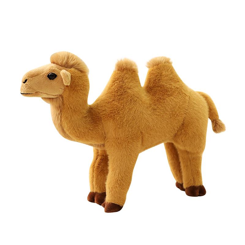 Simulation Camel Doll Zoo Doll Desert Bimodal Camel Plush Toy Travel Gift Souvenir