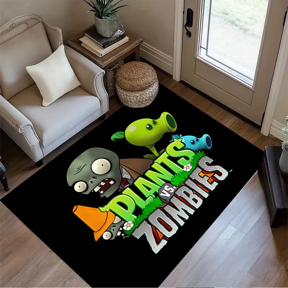 Plants Vs Zombies Adventure Floor Rug Office Rug Suitable for Outdoor Bedrooms Foyer Decorate room Anti-slip Rug Office home decor