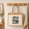 Sac Cabas Jute avec Poche J’peux pas je suis Manager J'peux pas minimaliste | Toile de Jute et Coton 21 L Fond Plat Anses 65 cm